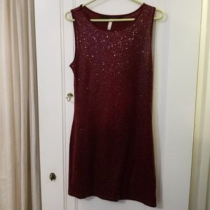 Maroon sparkle dress